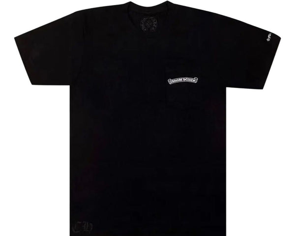 Chrome Hearts Scroll Logo Pocket T-shirt Black