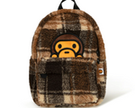 Load image into Gallery viewer, BABY MILO STORE Backpacks Sherpa fur mini backpack Beige Brown
