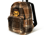 Load image into Gallery viewer, BABY MILO STORE Backpacks Sherpa fur mini backpack Beige Brown
