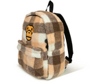 Load image into Gallery viewer, BABY MILO STORE Backpacks Sherpa fur medium backpack Beige Charcoal
