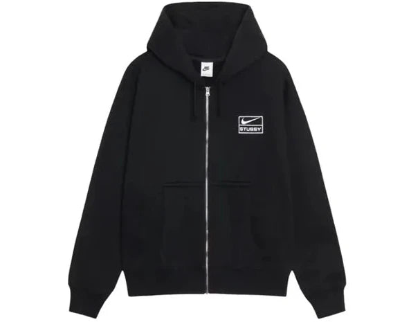 Stussy x Nike Fleece Zip Hoodie Black