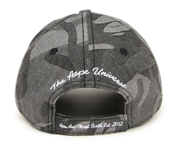AAPE Men Hats Moonface logo cap Camo Light Black