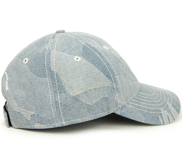 AAPE Men Hats Moonface logo cap Camo Light Blue