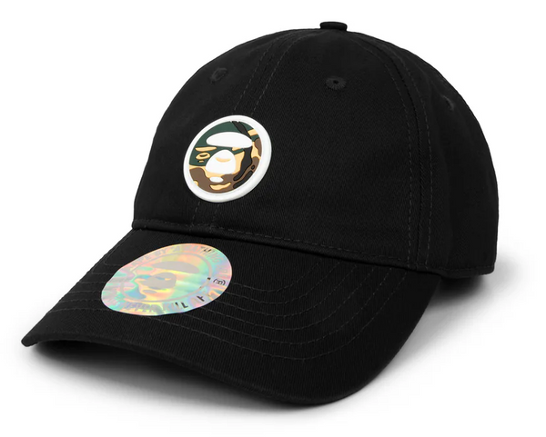 AAPENOW moonface Cap Camo Logo Black