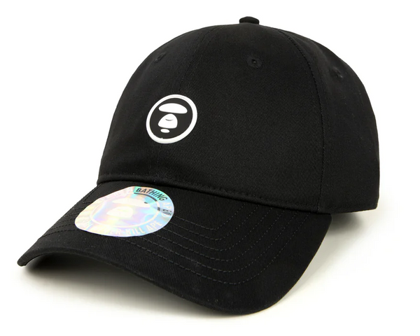 AAPENOW moonface Cap Black White
