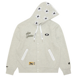 Load image into Gallery viewer, AAPE Men Zip Throughs AAPEUNVS moonface hooded jacket White Heather
