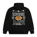 Load image into Gallery viewer, AAPE Men Hoodies AAPEUNVS embroidered hoodie Black
