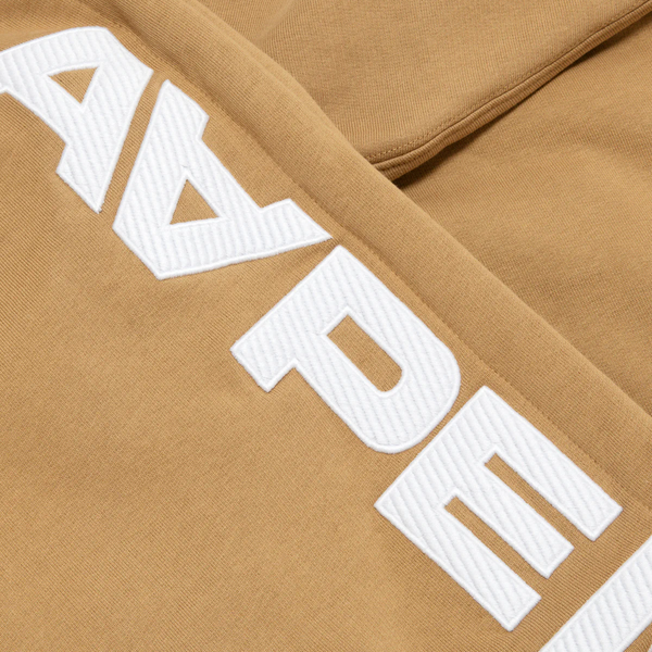 AAPE Men Zip Throughs AAPENOW moonface zip-up hoodie Light Beige