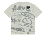 Load image into Gallery viewer, AAPE Men Short Sleeve T-Shirt AAPEUNVS graphic tee White Heather
