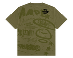 Load image into Gallery viewer, AAPE Men Short Sleeve T-Shirt AAPEUNVS graphic tee Khaki
