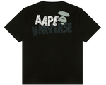 Load image into Gallery viewer, AAPE Men Short Sleeve T-Shirt Logo print tee Black
