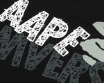 Load image into Gallery viewer, AAPE Men Short Sleeve T-Shirt Logo print tee Black
