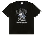 Load image into Gallery viewer, Aape Theme Main Apes And Planet Earth Tee Black
