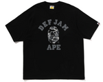 Load image into Gallery viewer, Bape x Def Jam Camo College Relaxed Fit Tee Black
