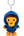 BABY MILO STORE Key Rings Baby Milo plush keychain Blue