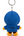 BABY MILO STORE Key Rings Baby Milo plush keychain Blue