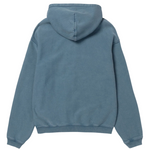 Load image into Gallery viewer, Stussy Faded Graphic Zip Hoodie Washed Navy
