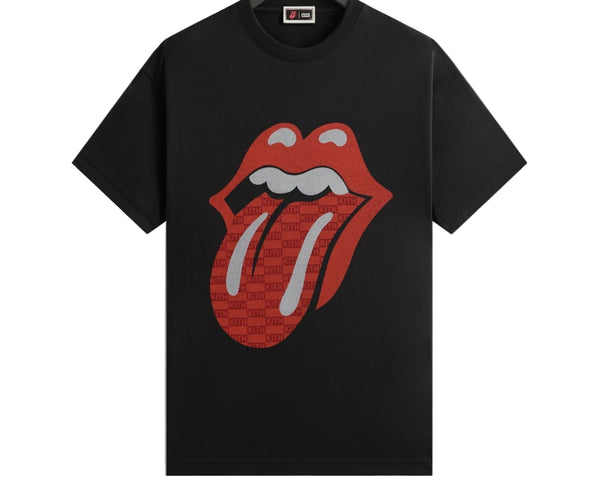 Kith x Rolling Stones Monogram Tongue Tee Black