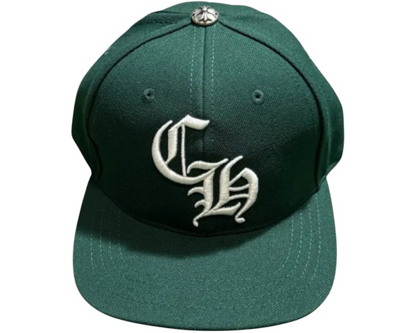 Chrome Hearts Essentials LA Exclusive Baseball Wool Hat Forest Green