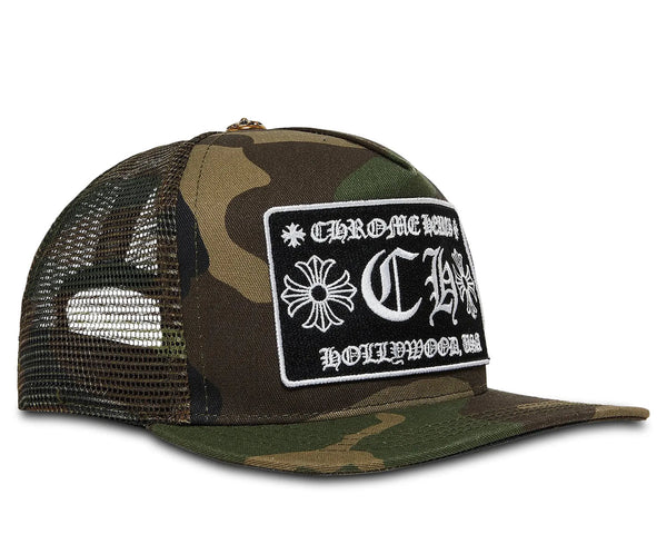 Chrome Hearts CH Hollywood Trucker Hat Camo