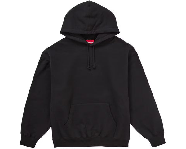 Supreme Satin Applique Hooded Sweatshirt (FW24) Black