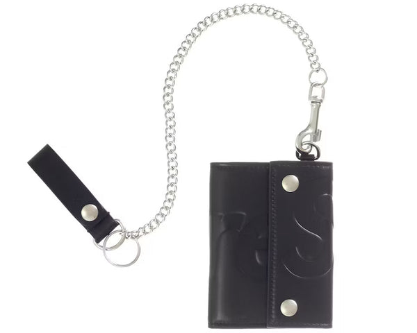 Supreme Leather Chain Wallet (FW25) Black