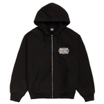 Load image into Gallery viewer, Stussy Champion Oval Zip Hoodie Black
