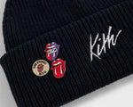 Load image into Gallery viewer, Kith x The Rolling Stones Mia Beanie Black
