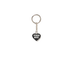 Load image into Gallery viewer, Human Made Heart Rubber Keychain Black
