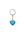Human Made Heart Rubber Keychain Blue