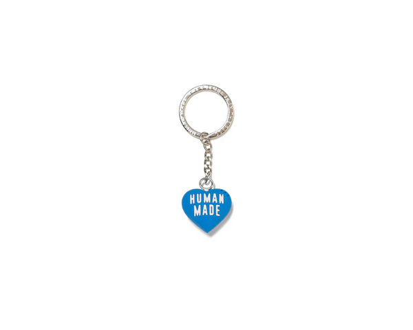 Human Made Heart Rubber Keychain Blue