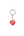 Human Made Heart Rubber Keychain Red
