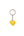 Human Made Heart Rubber Keychain Yellow