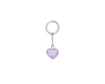 Load image into Gallery viewer, Human Made Heart Rubber Keychain Purple
