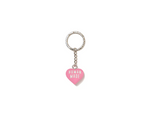 Load image into Gallery viewer, Human Made Heart Rubber Keychain Pink
