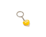 Load image into Gallery viewer, Human Made Heart Rubber Keychain Yellow
