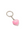 Human Made Heart Rubber Keychain Pink