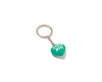 Load image into Gallery viewer, Human Made Heart Rubber Keychain Green
