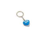 Load image into Gallery viewer, Human Made Heart Rubber Keychain Blue
