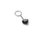 Load image into Gallery viewer, Human Made Heart Rubber Keychain Black
