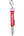 Supreme Leather Clip Knife Red