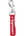 Supreme Leather Clip Knife Red