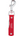 Supreme Leather Clip Knife Red
