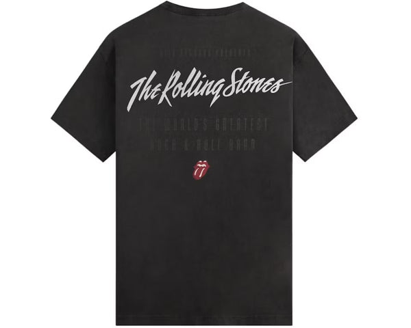 Kith x The Rolling Stones Keith Richards Concert Photo Vintage Tee Black