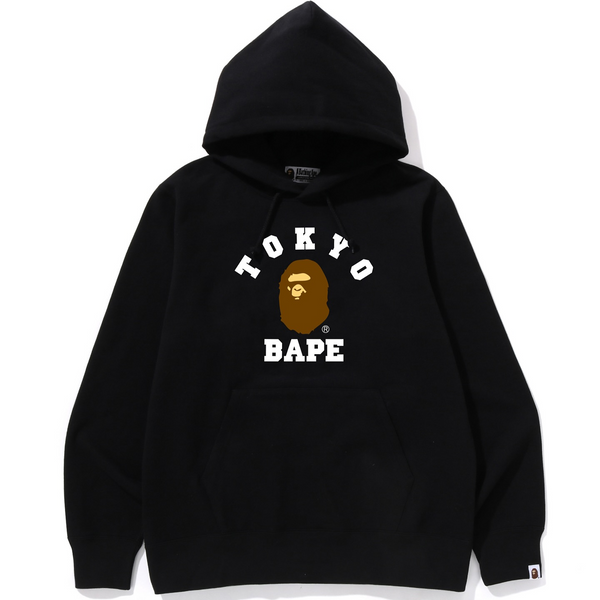 Bape Tokyo College Pullover Hoodie Black