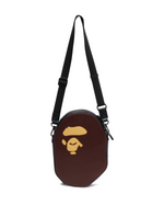 Load image into Gallery viewer, Bape Ape Head Shoulder Bag Brown
