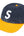 Supreme PIGMENT COATED 2-TONE S LOGO 6-PANEL Navy-Yellow