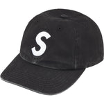 Load image into Gallery viewer, Supreme PIGMENT COATED 2-TONE S LOGO 6-PANEL Black
