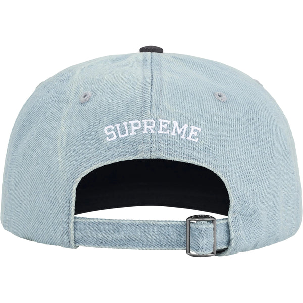 Supreme PIGMENT COATED 2-TONE S LOGO 6-PANEL Denim