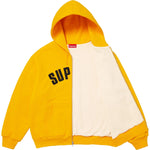 Load image into Gallery viewer, Supreme Arc Thermal Lined Zip Up Hooded Sweatshirt Yellow
